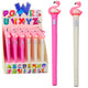 Luminous Ballpoint Pen Pink Flamingo Blue Ink 0.7mm Mix