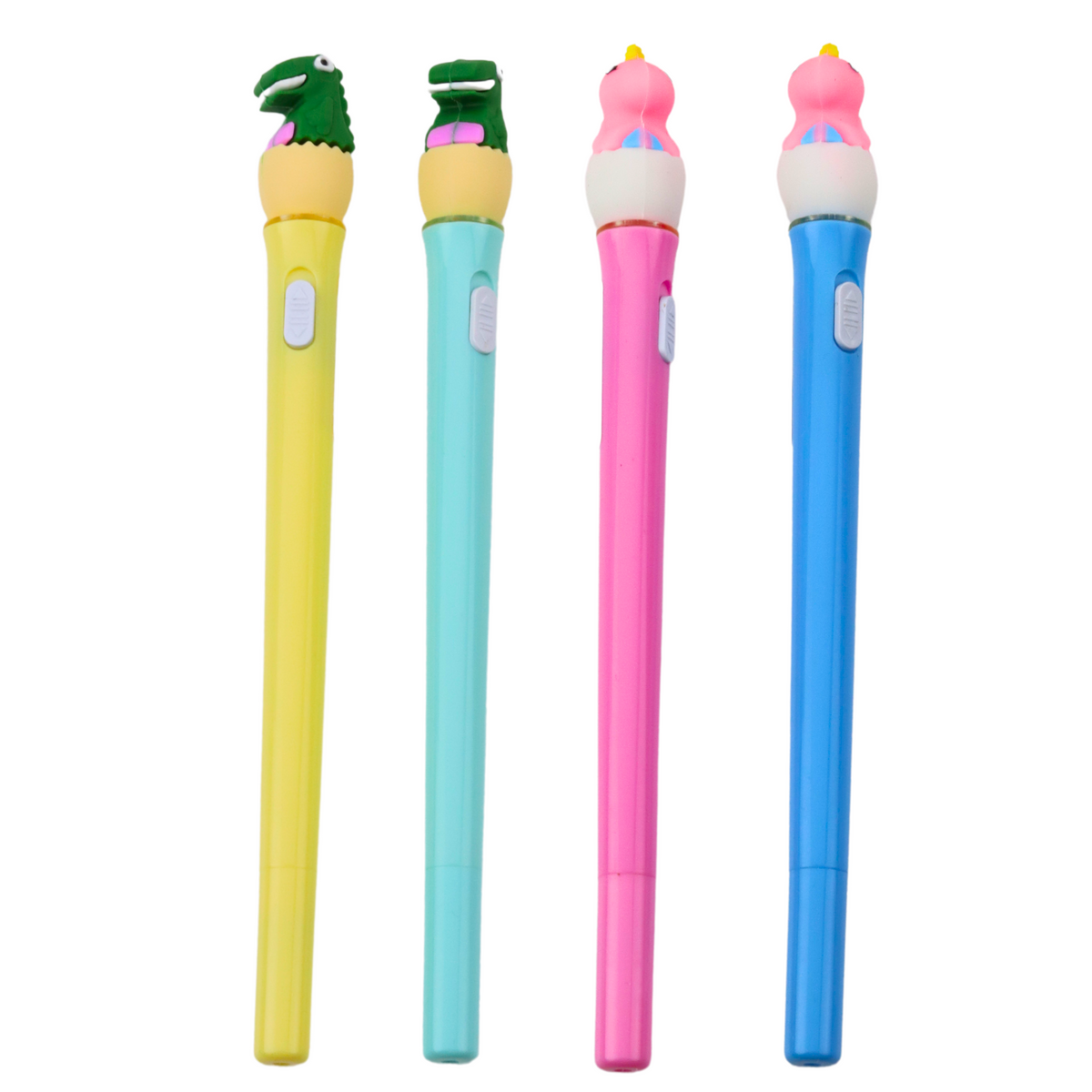 Glowing Dinosaur Ballpoint Pen In Egg Blue Ink 0.7mm Mix