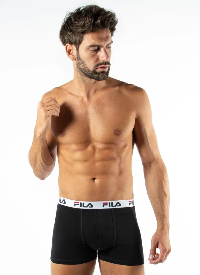Herren-Boxershorts Fila 1er-Pack schwarz 2xl