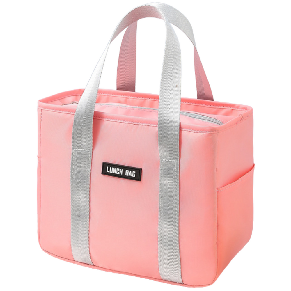 Bolsa de desayuno con aislamiento térmico Bolsa de almuerzo Rosa 24cm