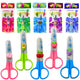 Two-handed School Scissors With Safety Cap Mix 12cm