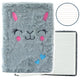Plush Notebook Notebook Lined Gray Hare A5 80 Sheets