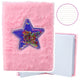 Plush Notebook Notebook Lined Star With Confetti Pink A5 80 Sheets