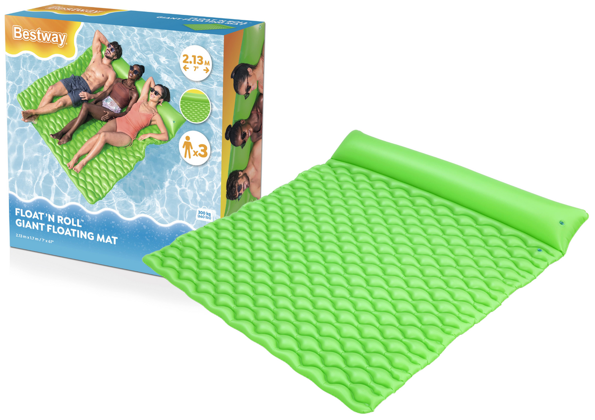Inflatable Swimming Mattress Three-person Bestway 213 X 170 X 21 Cm 44106
