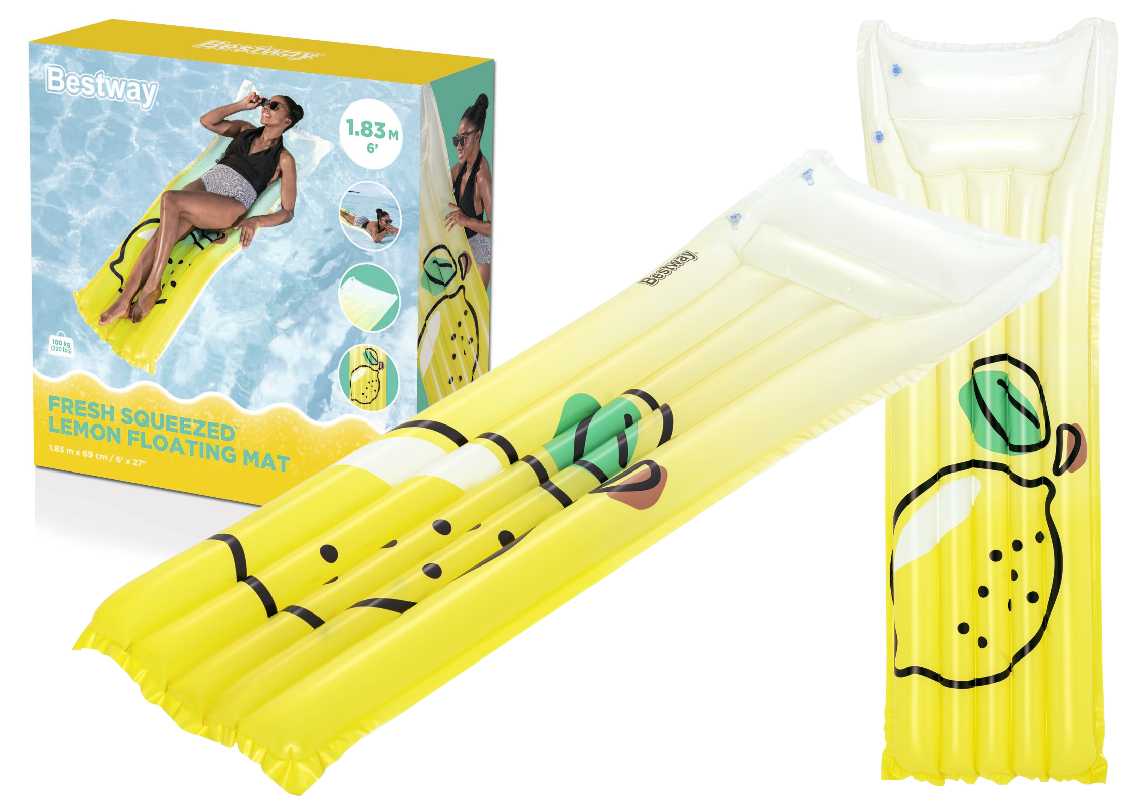 Swimming Mattress Lemon 183 X 69 Cm Bestway 44122