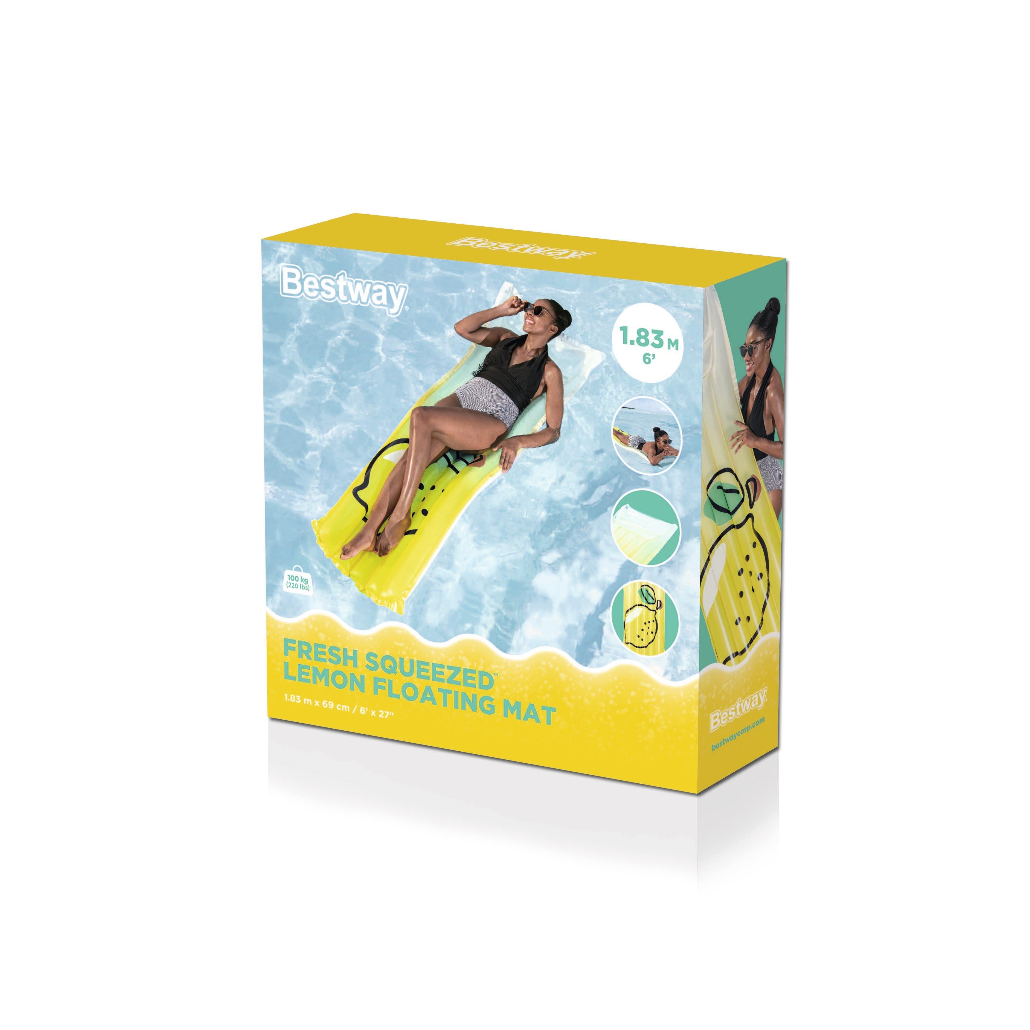 Swimming Mattress Lemon 183 X 69 Cm Bestway 44122