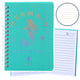 Holographic Mermaid Turquoise Lined Notebook A6 80 Sheets