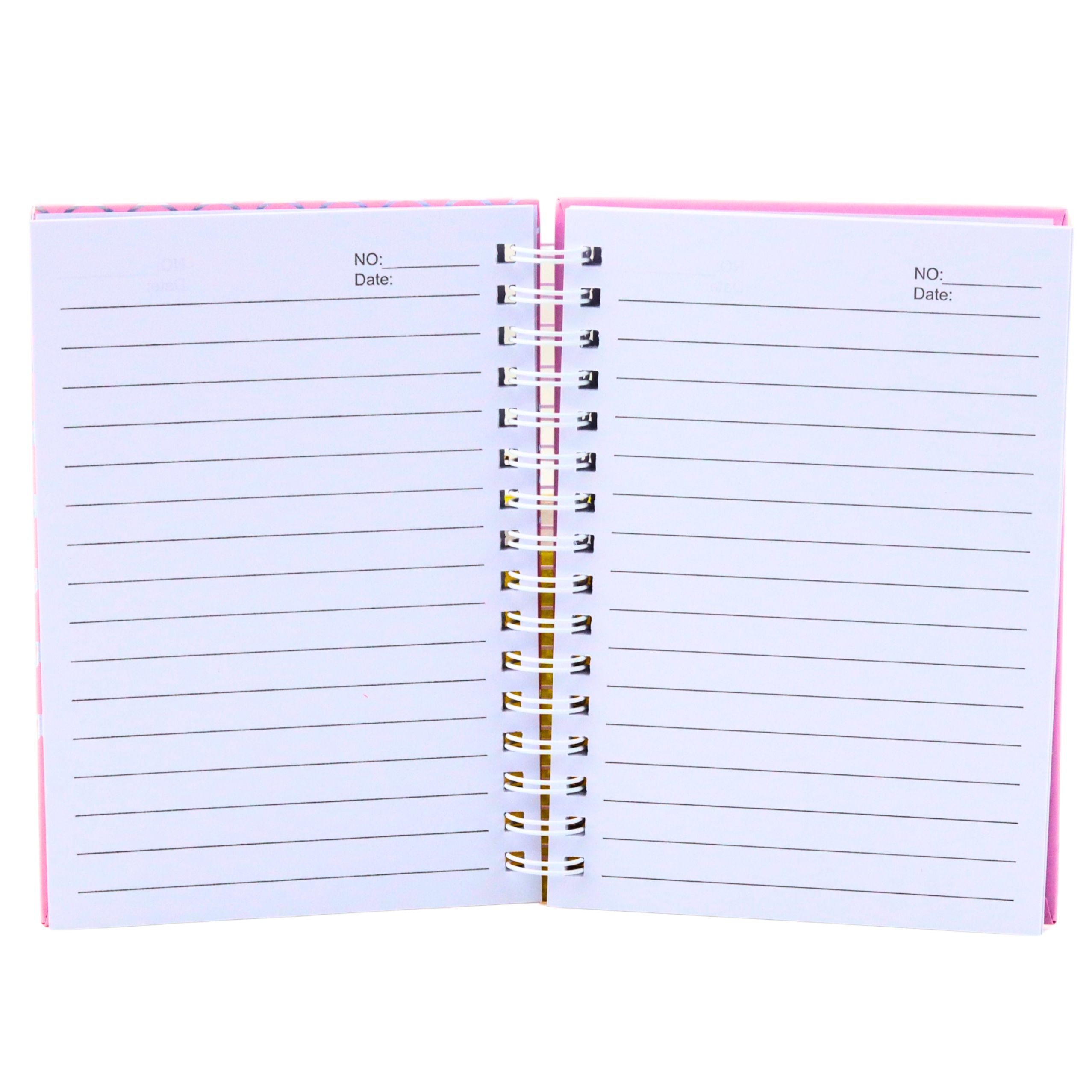 Holographic Scales Lined Notebook Pink A6 80 Sheets