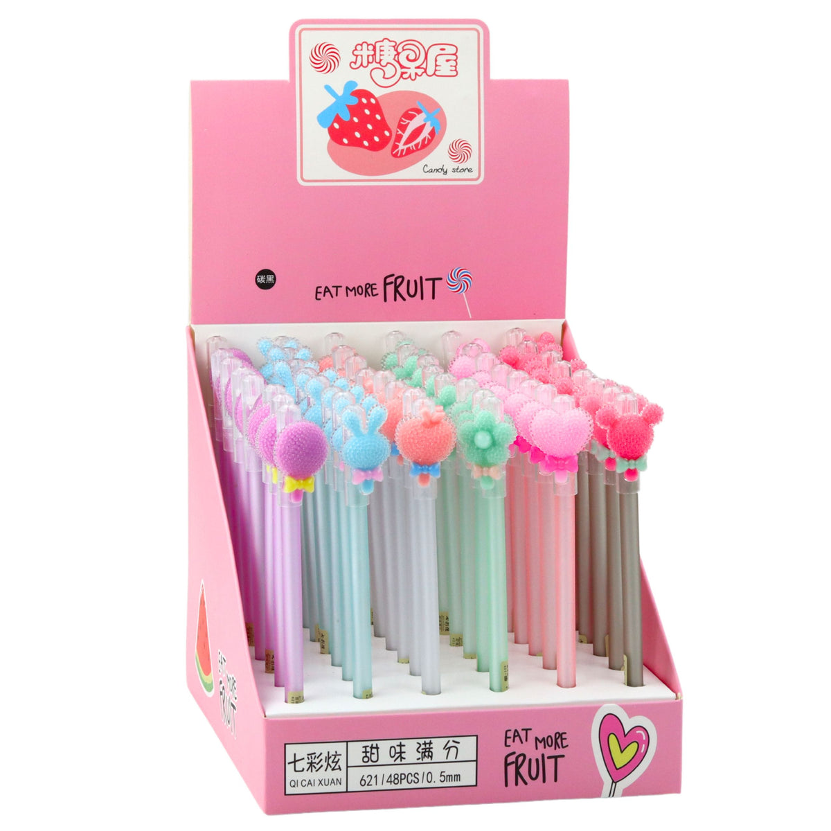 Gel Pen With Eraser Diamond Cap 0.5mm