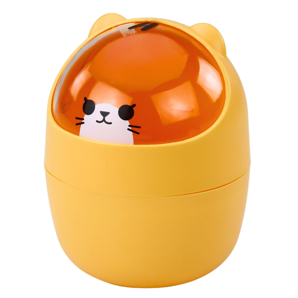 Mini Teddy Bear Desk Table Basket Orange 1l 16cm