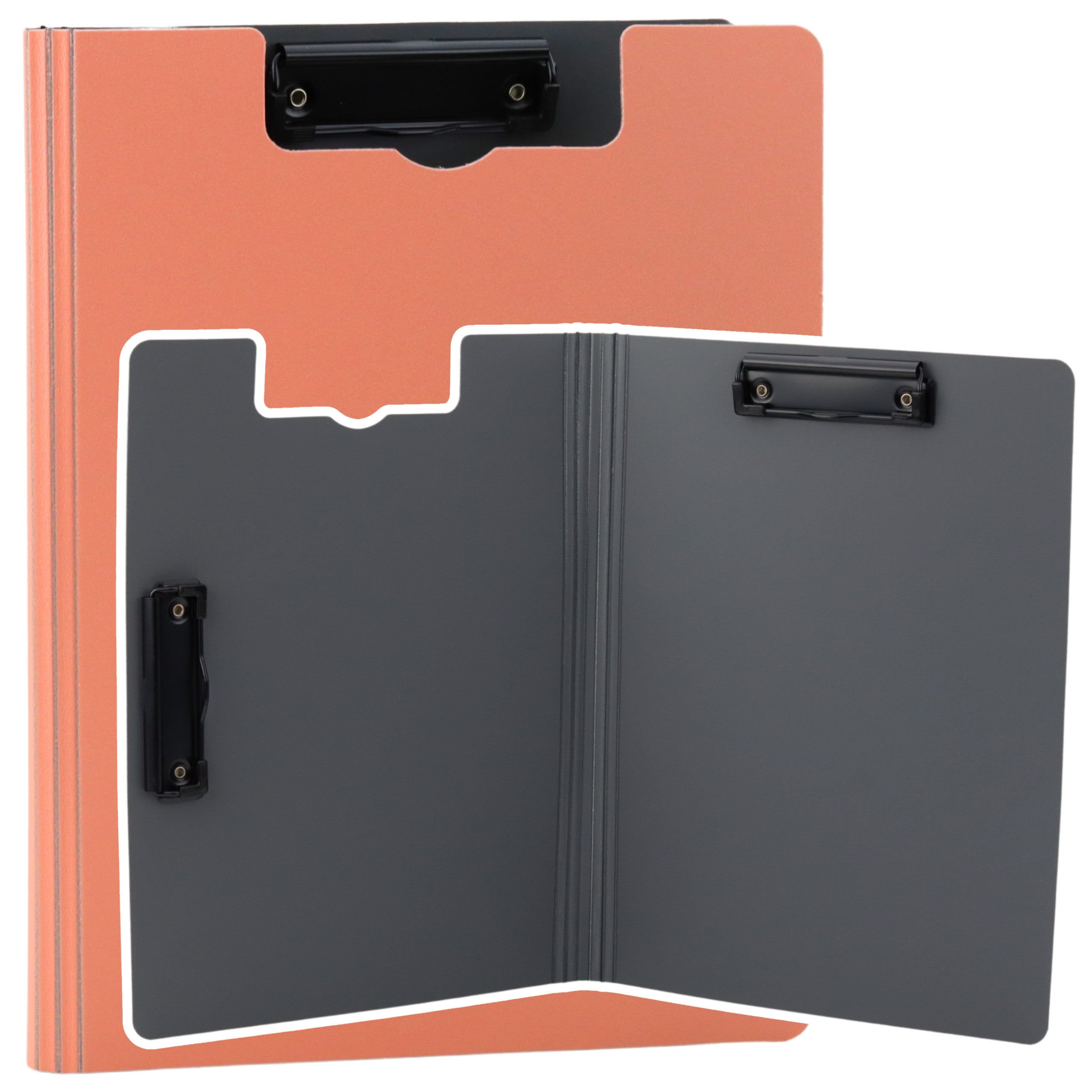 Board With Cover Two Clips A4 Plastic Pink