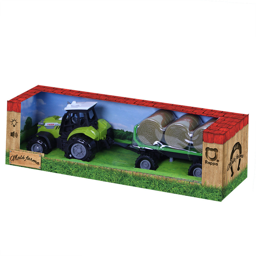 Traktor Sound Light Trailer Balíky slámy