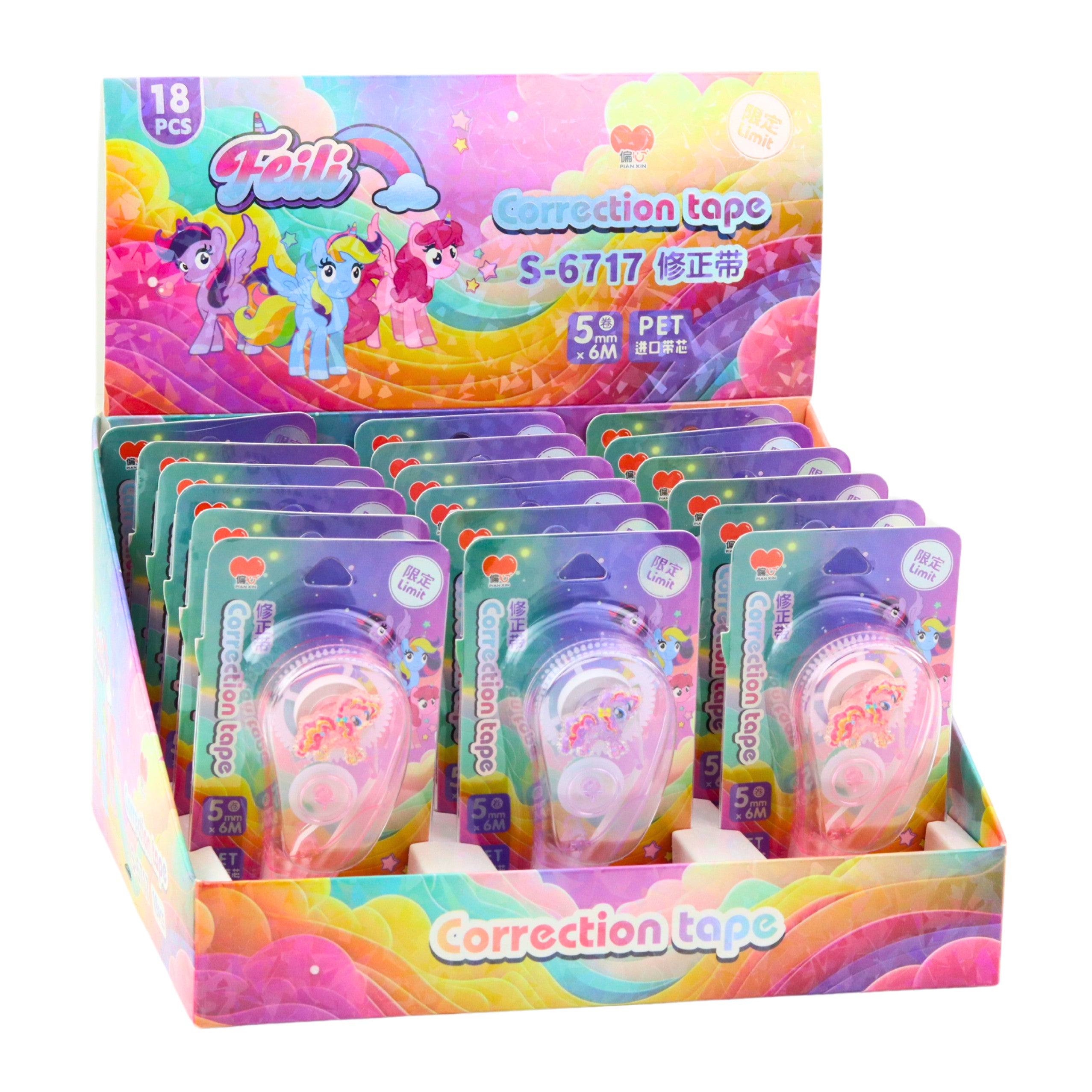 Correction Tape Mouse School Office 6m X 5mm Unicorn Pink Purple