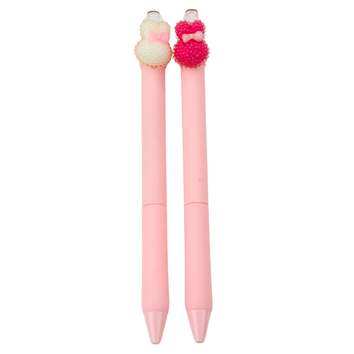Portaminas rosa con diseño de conejito de 15 cm