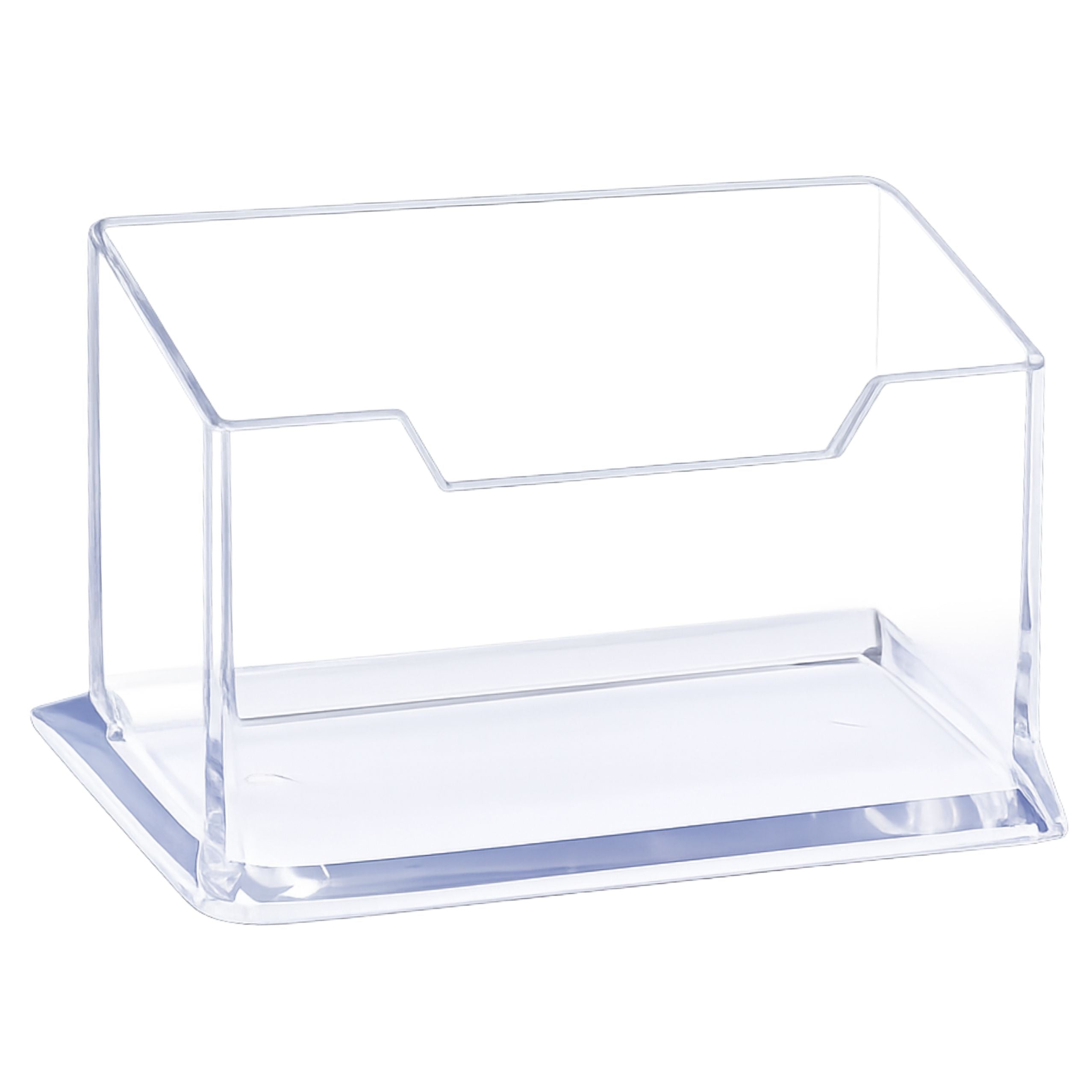 Transparent Plastic Business Card Holder 11cm