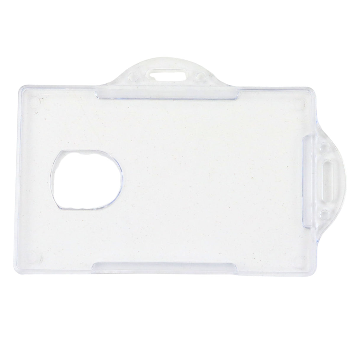 Horizontal Id Card Case Hard Plastic Transparent 10pcs.