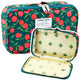 Pencil Case School Organizer Cosmetic Bag Pocket Cherries Green 22.5cm