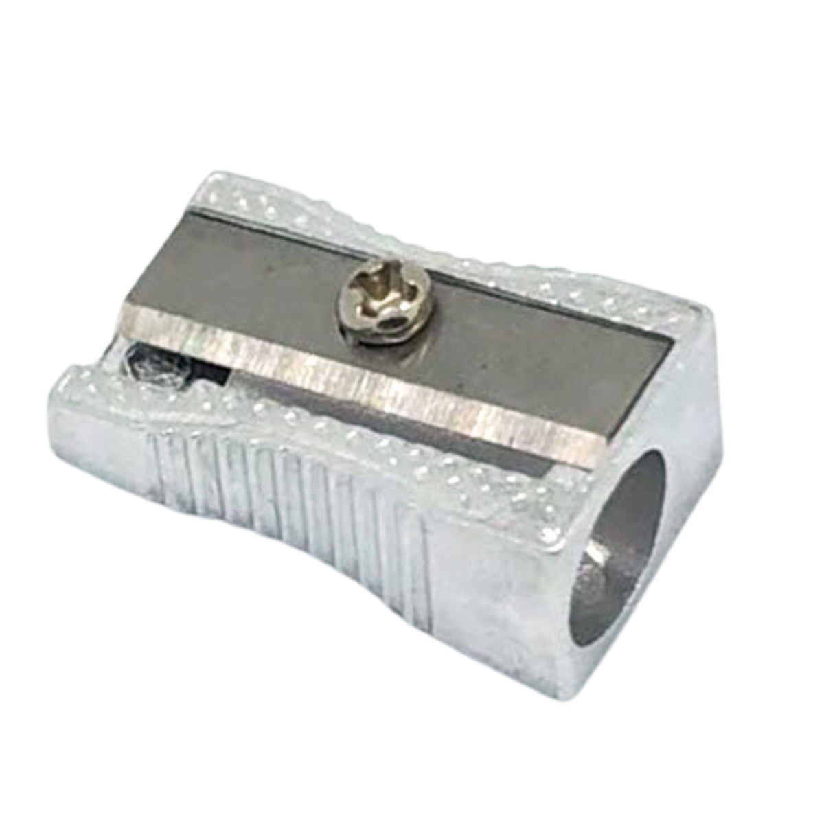 Single Metal Sharpener For Thin Pencils And Crayons