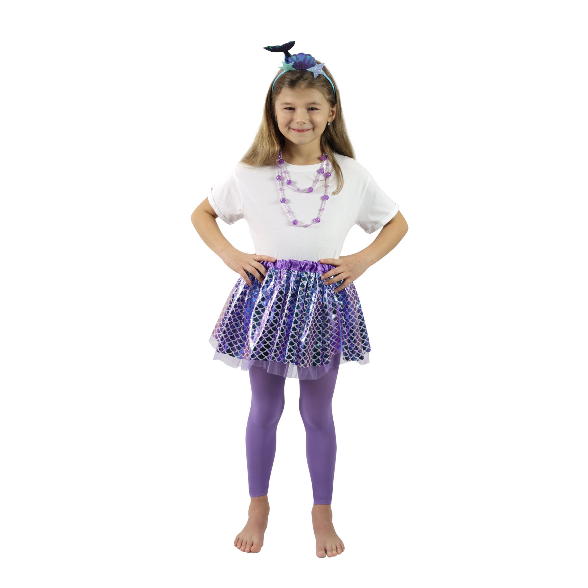 Kinderkostüm Marmaid Tutu Rock mit Zubehör.
