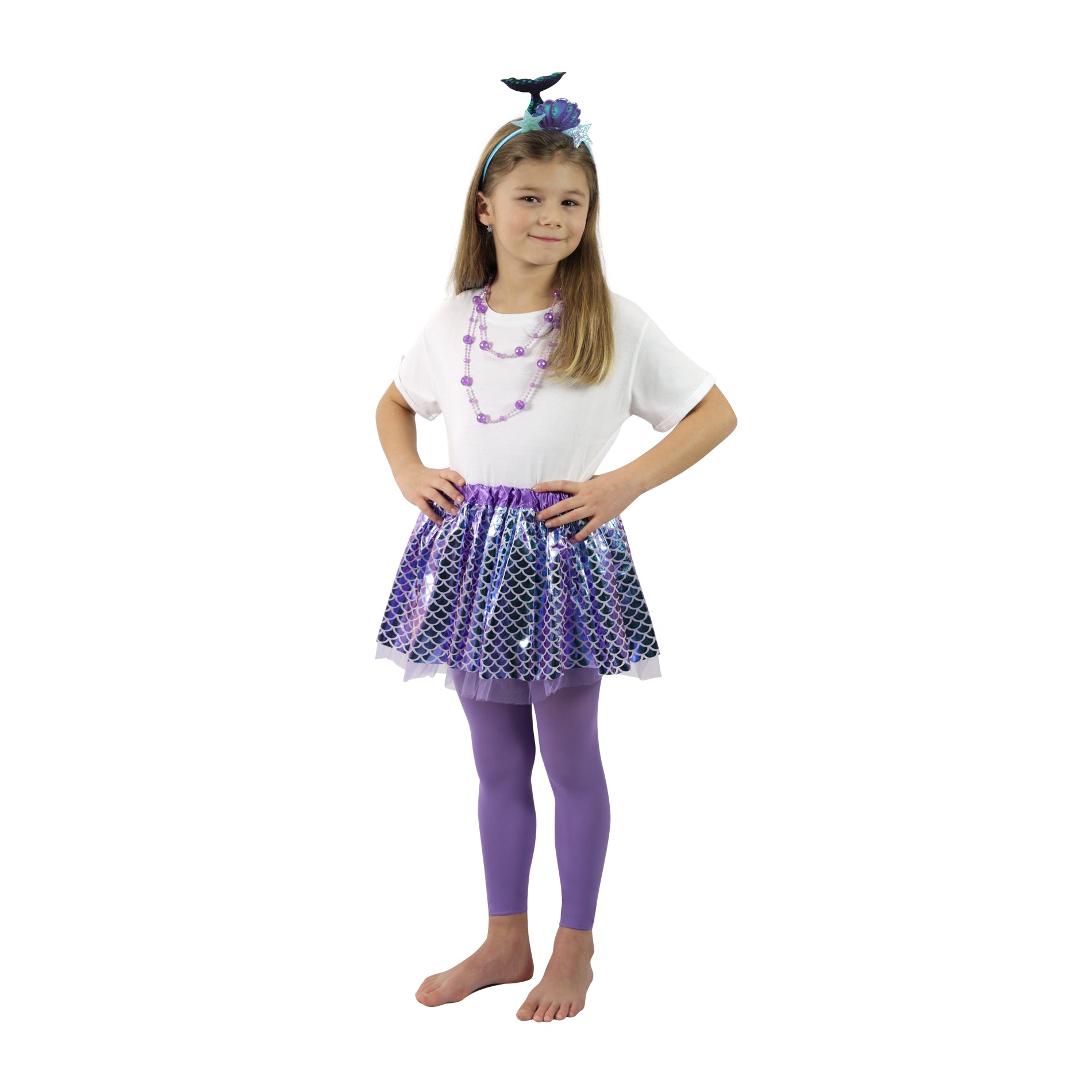 Kinderkostüm Marmaid Tutu Rock mit Zubehör.
