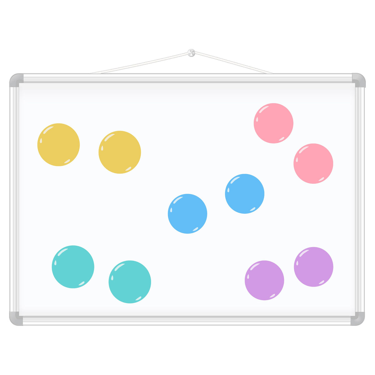 Set Of Magnets For Magnetic Boards Colorful 10 Pcs 3 Cm