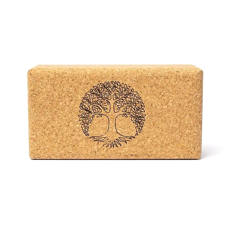 Yoga Props Block Cork Tree Of Life - 23x12x7,5 cm