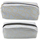 Single-compartment School Office Pencil Case Gold Hearts Silver 20x8 Cm