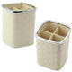 Brush Organizer Four Compartments White 12 X 9.5cm