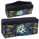 Pencil Case School Organizer With Football Two Pockets Black