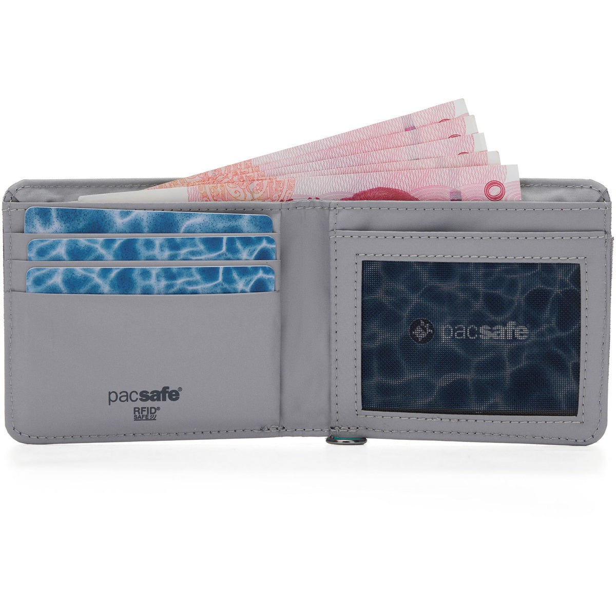 Pacsafe Rfidsafe Bifold Wallet Stone
