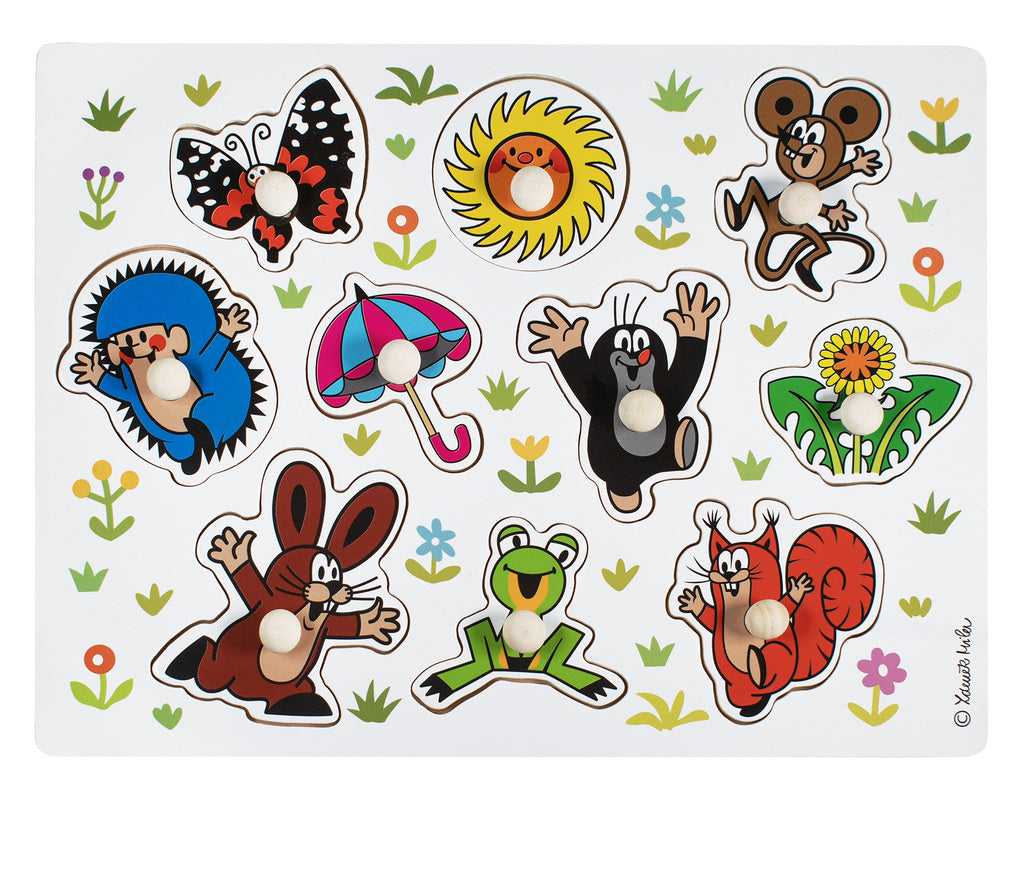 Dřevěná vložka Puzzle Krtek velký