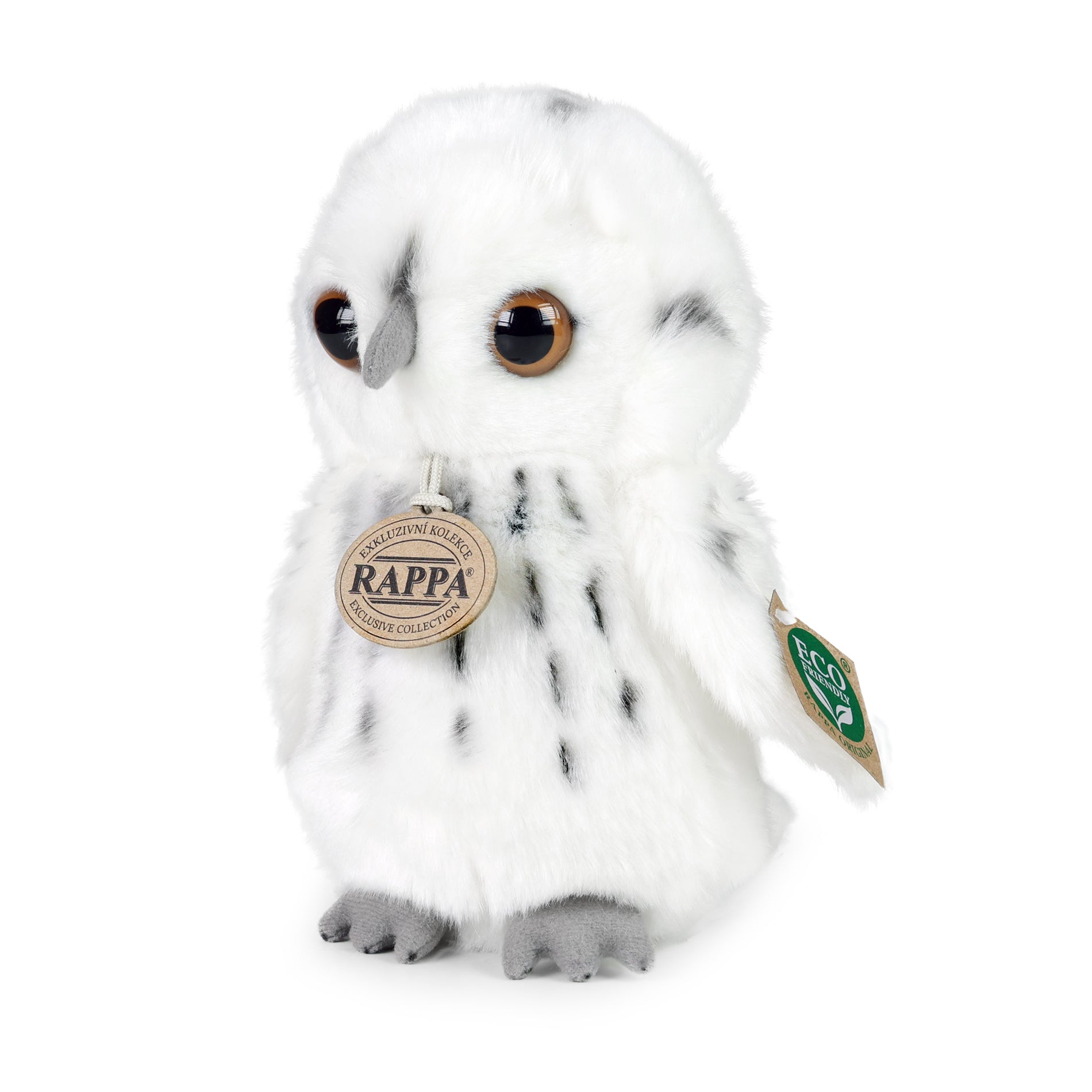 Plush Snowy Owl 18 Cm Eco-friendly