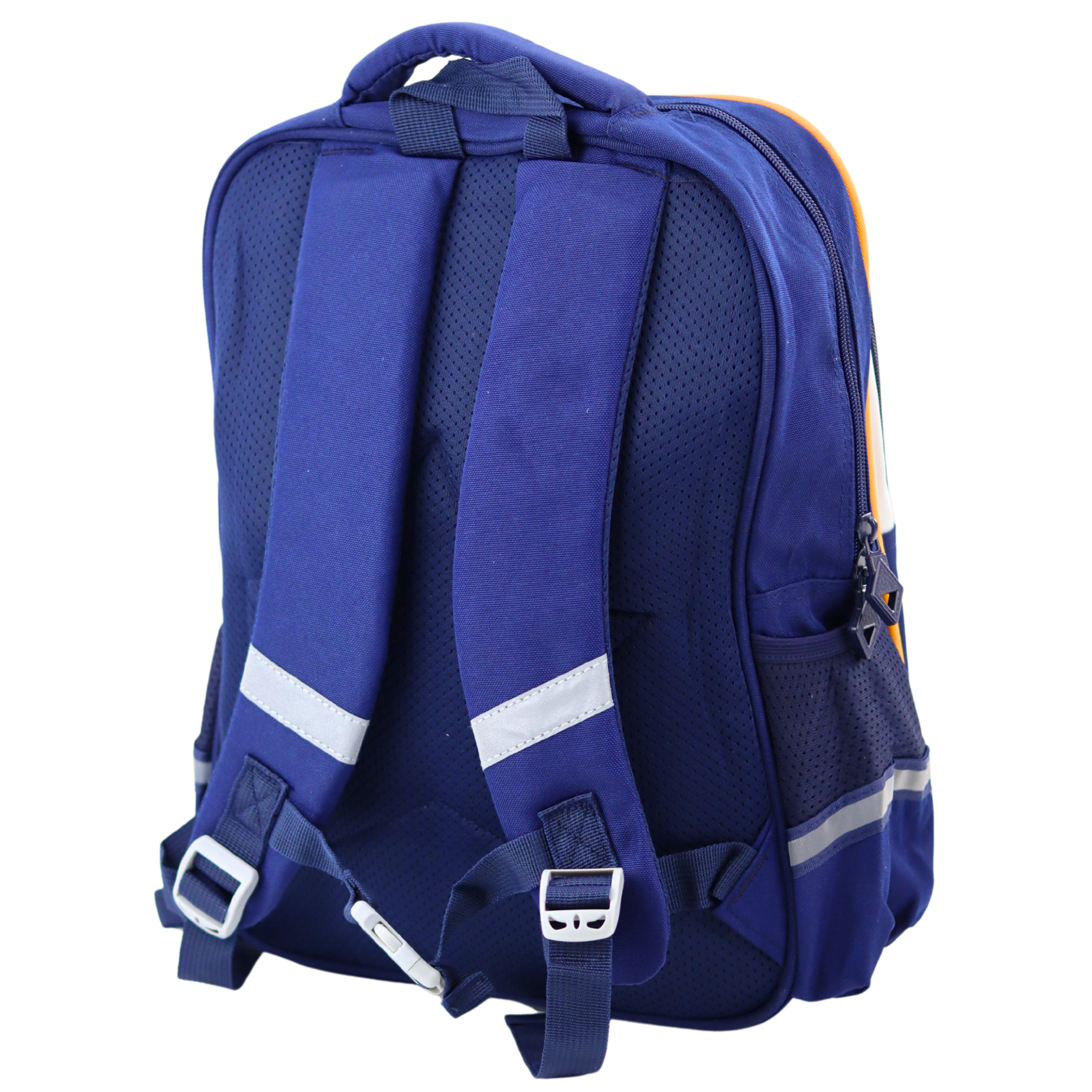School Backpack Space Patches With Pencil Case Navy Blue 16l