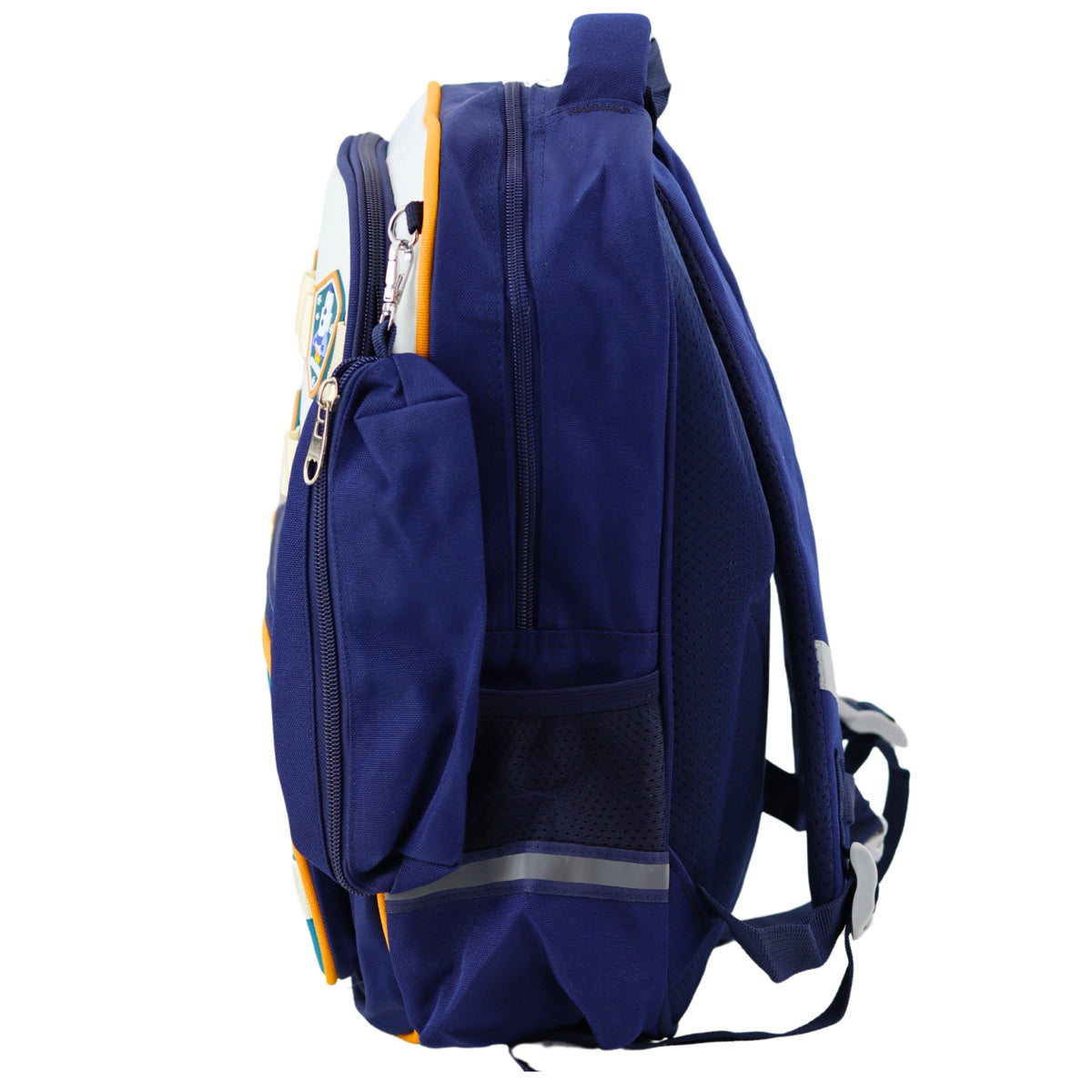 School Backpack Space Patches With Pencil Case Navy Blue 16l
