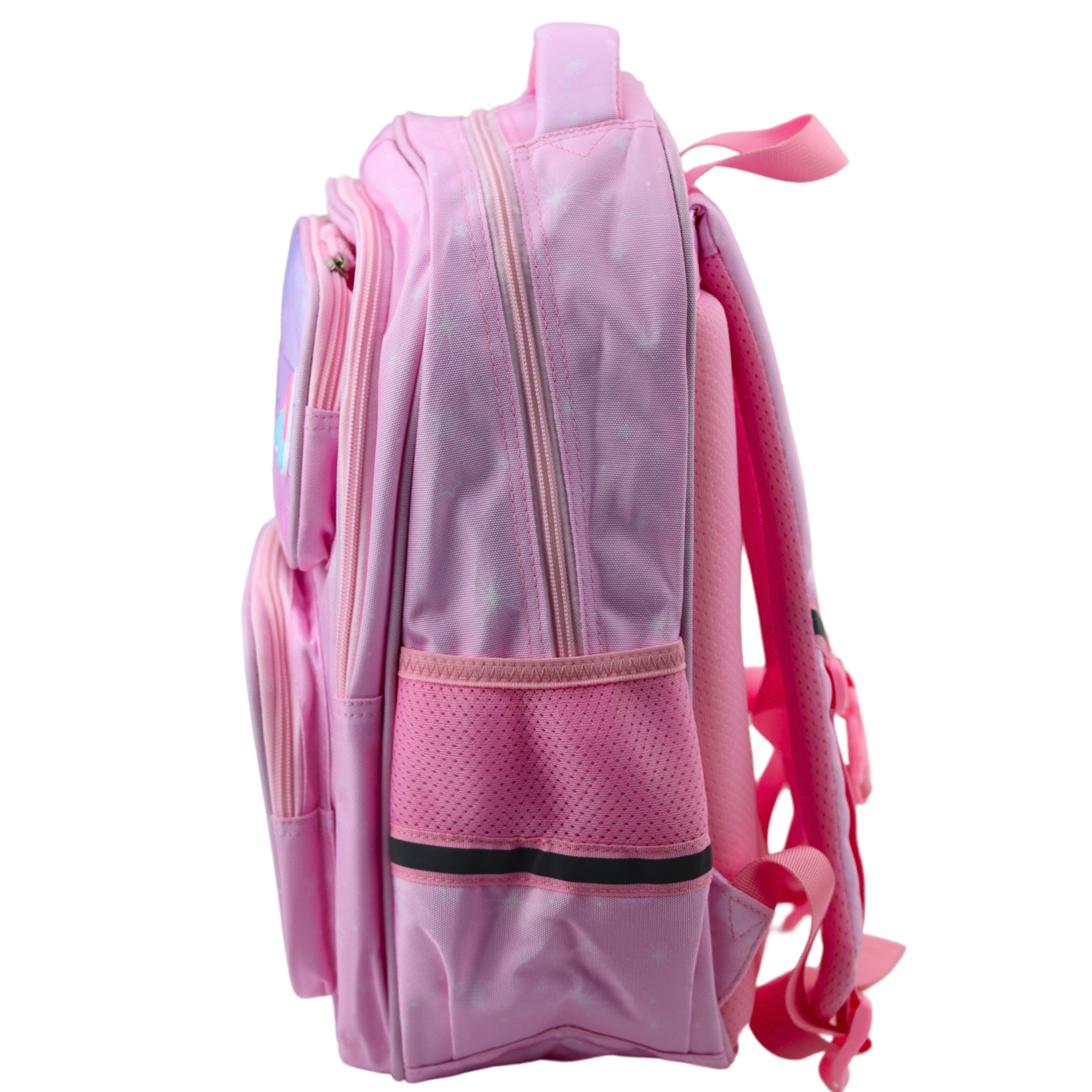 Mochila Escolar Unicórnio Alça Peitoral Rosa 20l