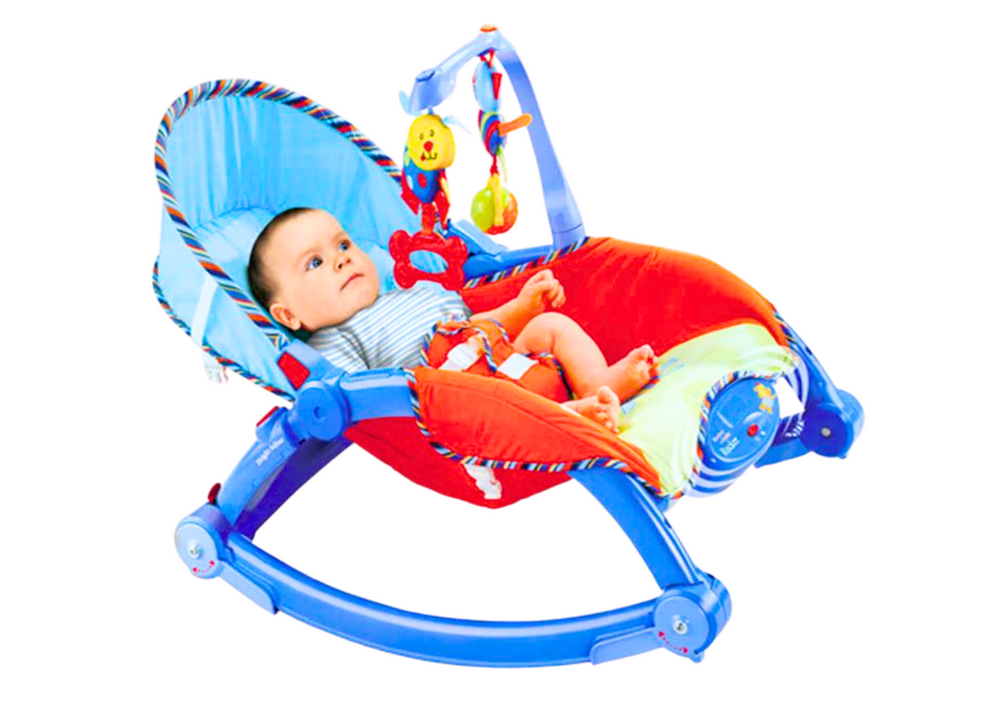 Sedia a dondolo per neonati e bambini colorati