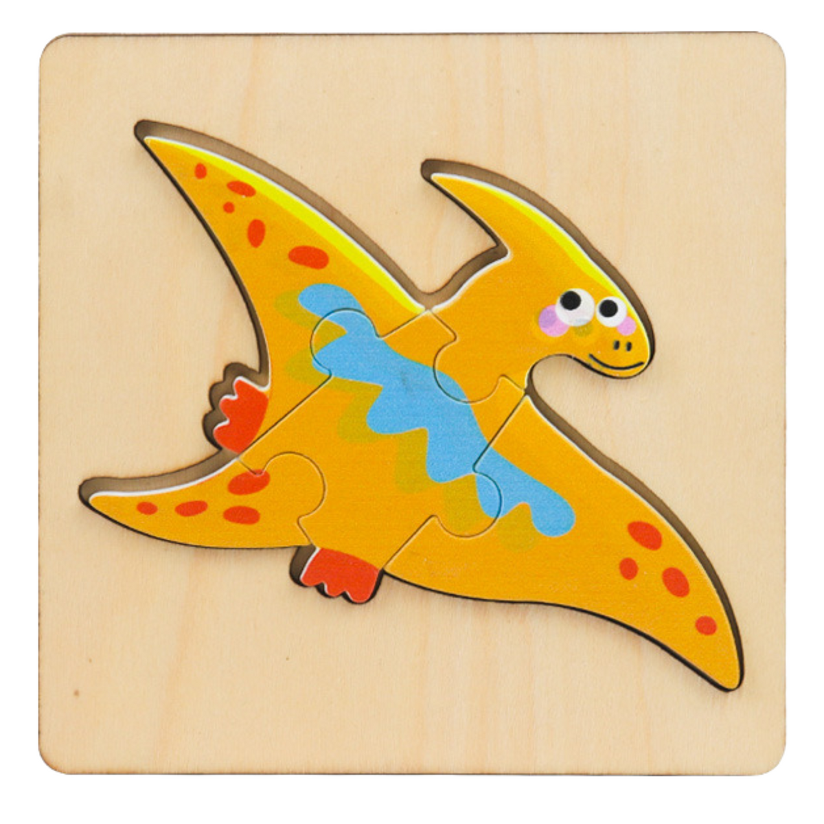 Wooden Puzzle Colored Puzzle 11 X 11cm Mix