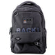 City School Backpack 6 Pockets Back Up Black 23l 46cm
