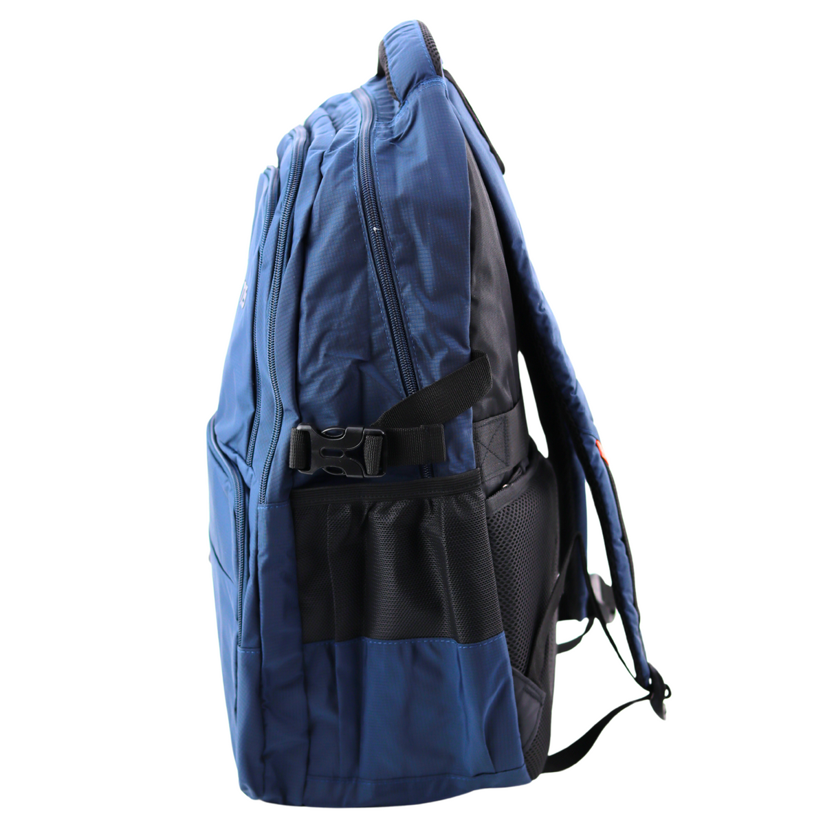 Funkcjonalny plecak miejski 9 kieszeni granatowy 35l 48cm