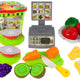Basket With Fruith And Vegetables For Slicing And Market Weight