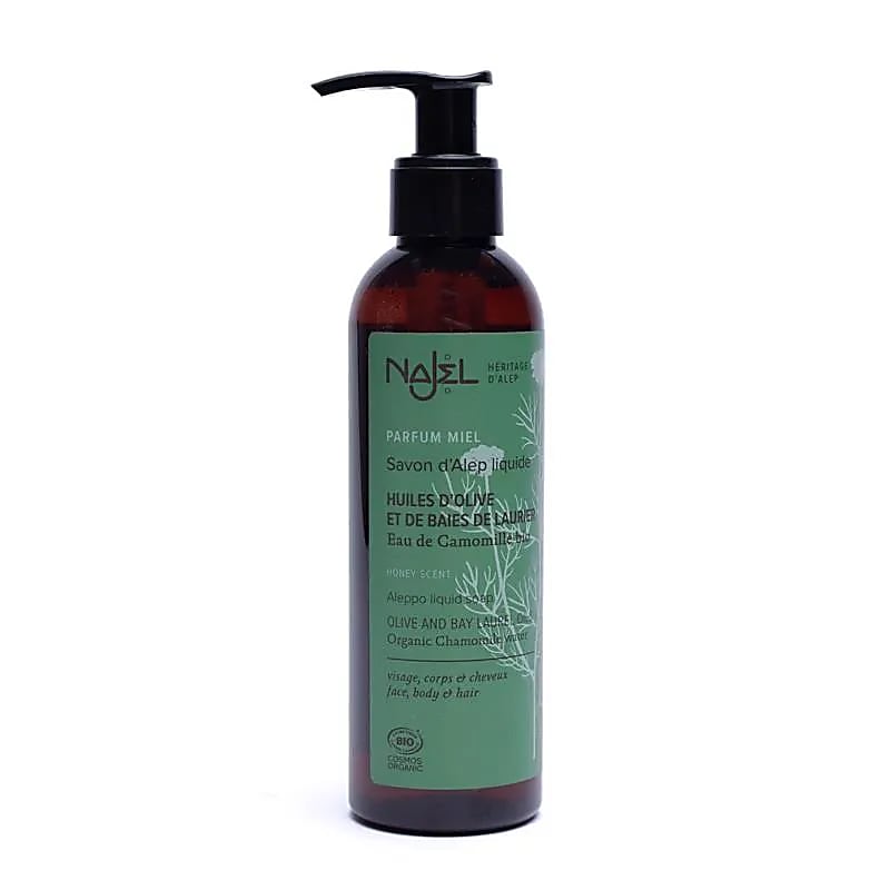 Najel Sapone Liquido Di Aleppo Con Acqua Di Camomilla Biologico - 200ml Set Da 2 Pz