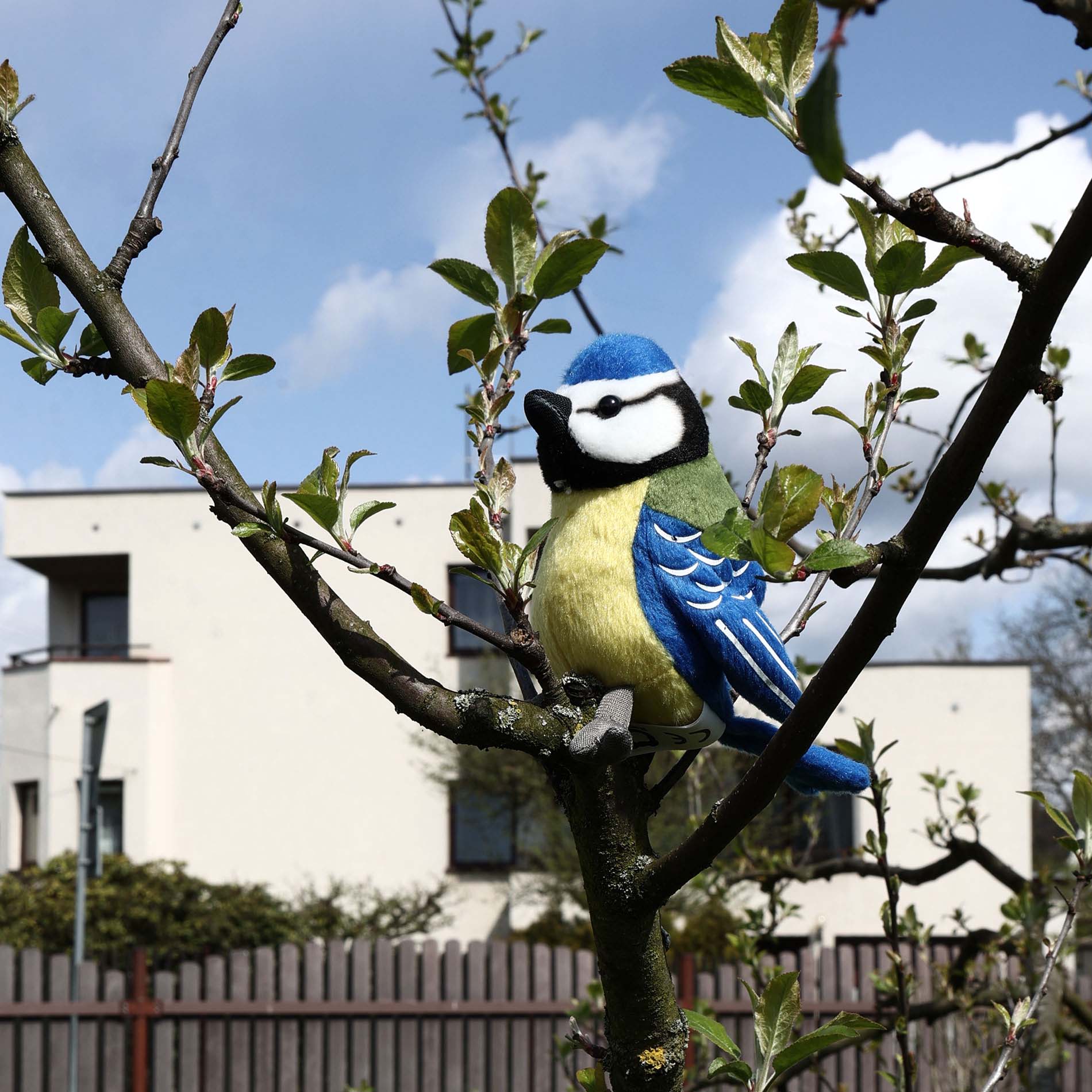 Plüss Titmouse 12 cm Környezetbarát