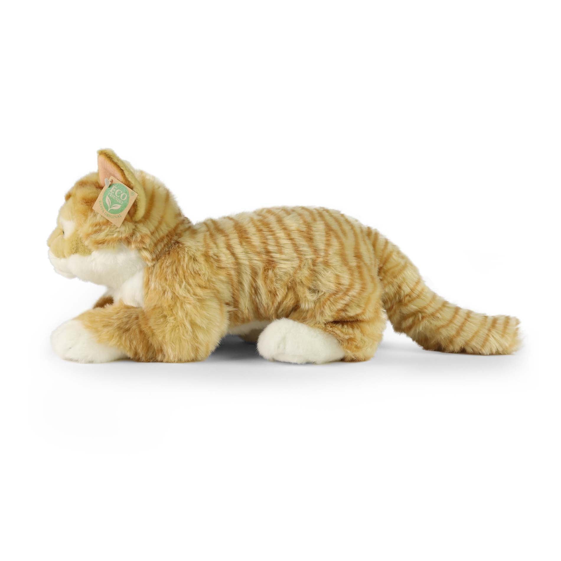 Plush Red Tabby Cat 40 Cm Eco-friendly
