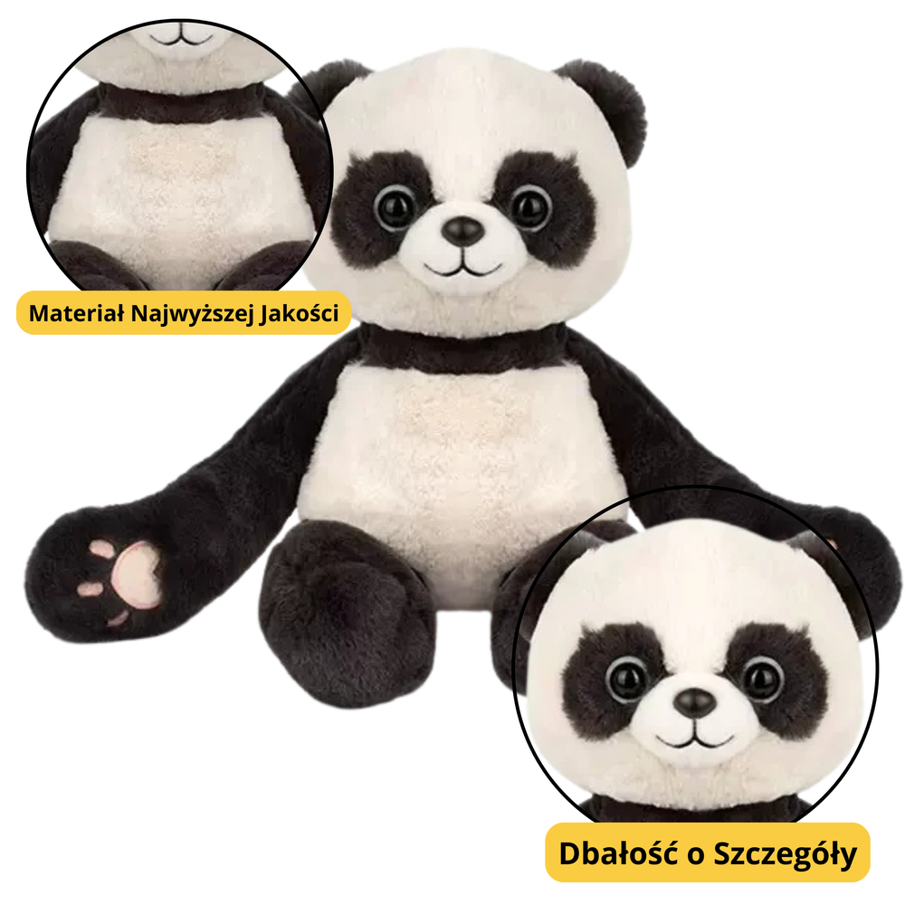Plush Mascot Cuddly Toy Panda With Magnets 23cm