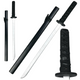 Wooden Katana Sword Play Training Prop Black 70cm