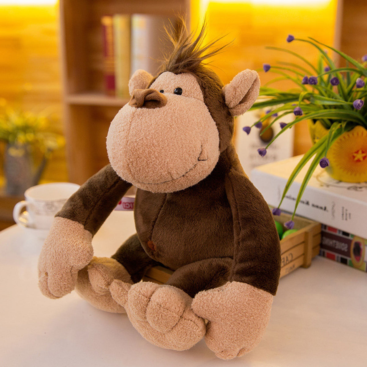 Plyšový plyšový maskot Monkey Brown 25 cm