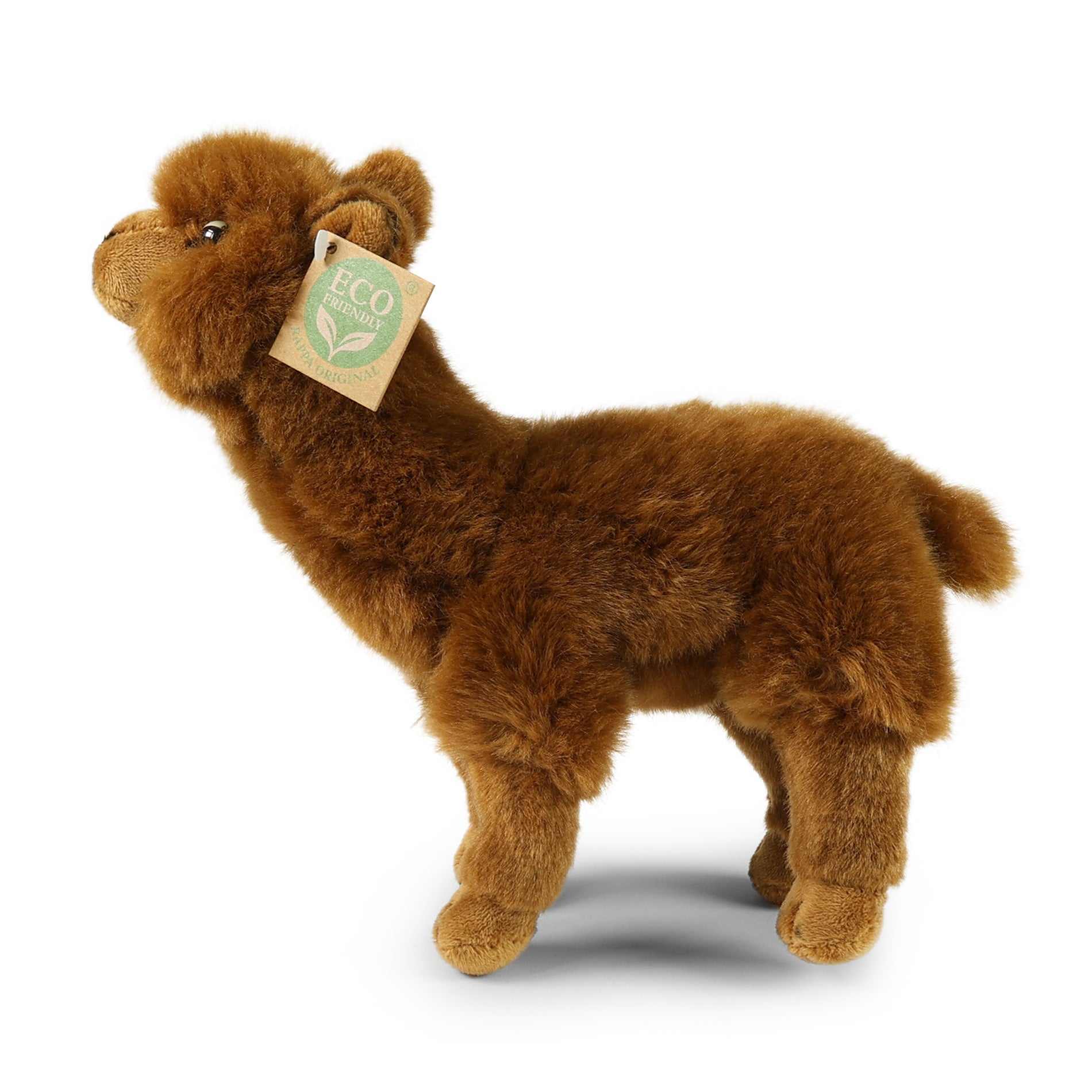 Plush Brown Lama 23 Cm Eco-friendly