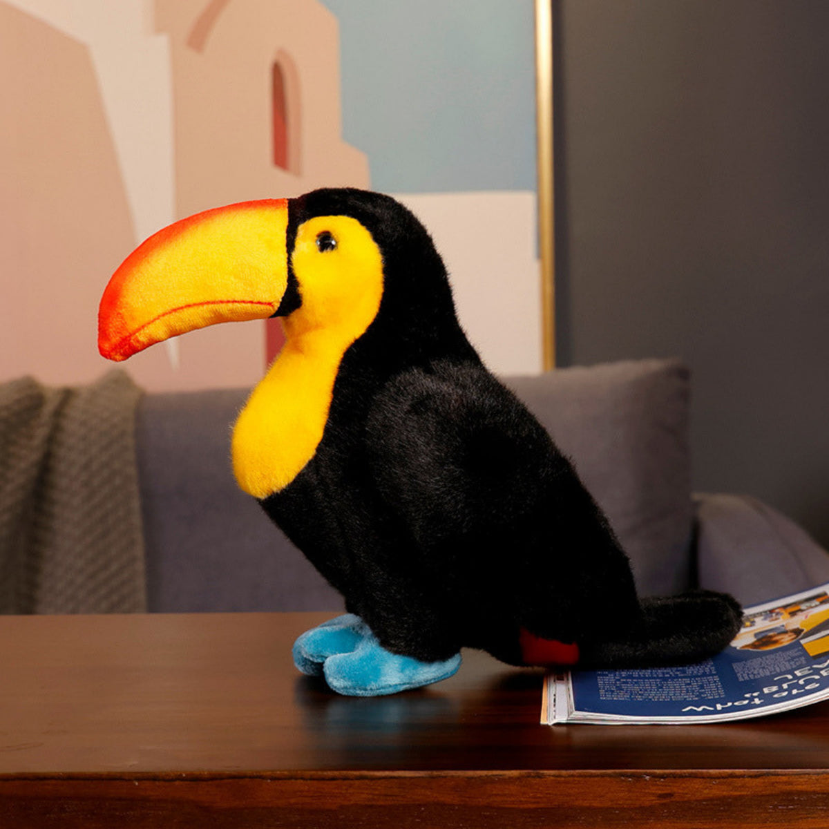 Plush Toy Plushie Toucan Black 25cm