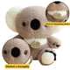 Plush Mascot Cuddly Toy Koala Bear Gray 23cm