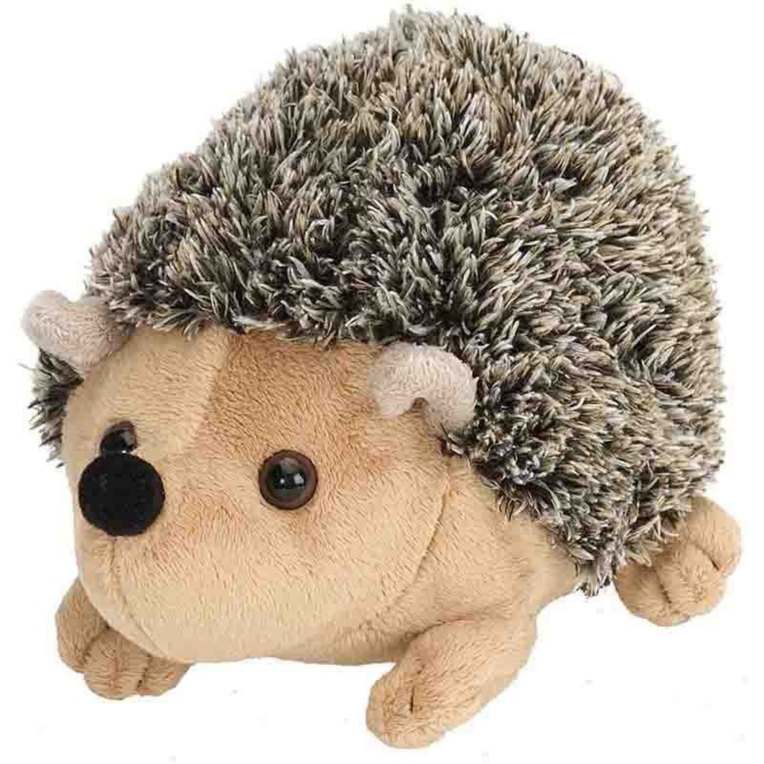 Plush Hedgehog Mascot Cuddly Toy Brown 17.5cm